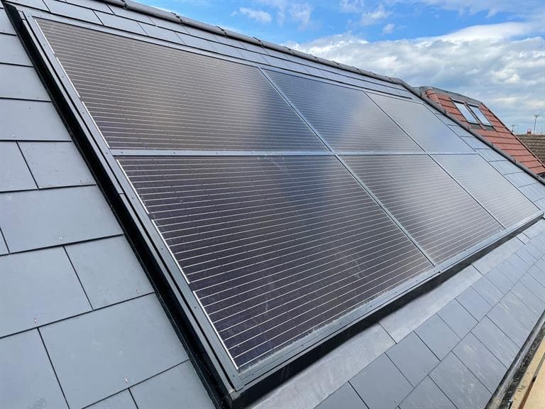 Solar Panels on a roof